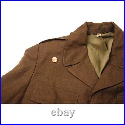 VINTAGE US ARMY WOOL FIELD JACKET 1951 KOREAN WAR SIZE 42R 1st ARMORED PATCHE