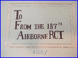 VTG 187th Airborne Regiment Combat Team RAKKASANS Korean War Parachute Drops Map