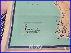 VTG 187th Airborne Regiment Combat Team RAKKASANS Korean War Parachute Drops Map