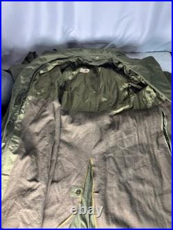 VTG 1950s US Army Military Trench Coat Regular Medium with Wool Removable Liner