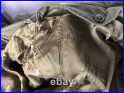 VTG 1950s US Army Military Trench Coat Regular Medium with Wool Removable Liner