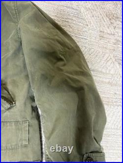 VTG 1950s US Military M-1947 M47 Parka Alpaca Pile Liner Medium Distressed