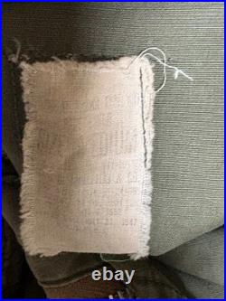 VTG 1950s US Military M-1947 M47 Parka Alpaca Pile Liner Medium Distressed