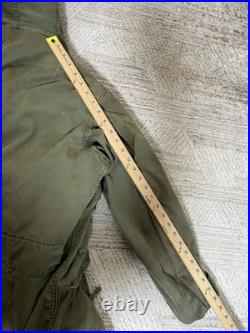 VTG 1950s US Military M-1947 M47 Parka Alpaca Pile Liner Medium Distressed