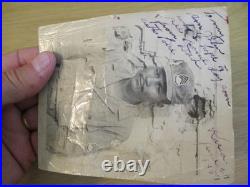 VTG 1951 KOREAN WAR PhotoPOIGNANT MessageAFRICAN American SERGEANT8th ARMY
