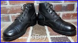 VTG 1951 Old Colony Shoe Co Black Panco Korean War Military Boots Size 8.5 EE