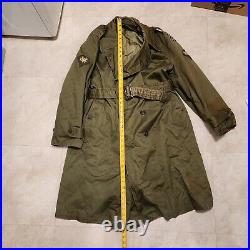 VTG 1953 Cold War Korean 3rd Infantry Army Military Field Jacket Coat USA Mens