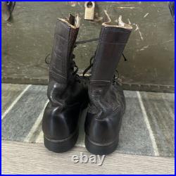 VTG 40s 50s US Army Military Jump Boots Brown Black Men's 8 R Korean War Named