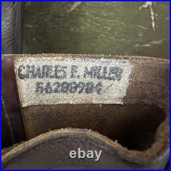 VTG 40s 50s US Army Military Jump Boots Brown Black Men's 8 R Korean War Named