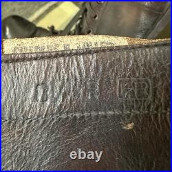 VTG 40s 50s US Army Military Jump Boots Brown Black Men's 8 R Korean War Named