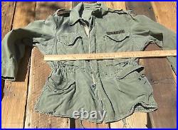 VTG 50s 1952 Korean War Military US 4th Army Combat Subdued M-51 Field Jacket