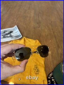 VTG 50s Korean War USAF Pilot Named Lot 12th Fighter Squadron Hat Shirt Aviator