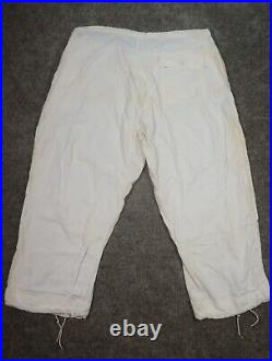 VTG 50s M-1950 Overwhite Field Trouser Mens M Oversized Pants Snow Gunner Smock