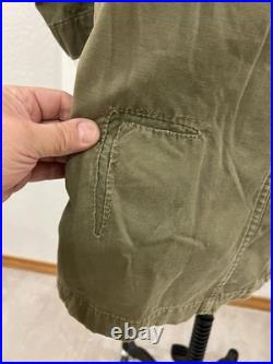 VTG 50s M US Military M47 Korean War Parka Hooded Overcoat Sherpa Pile Liner