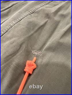 VTG 50s M US Military M47 Korean War Parka Hooded Overcoat Sherpa Pile Liner