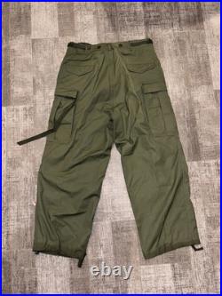 VTG 50s MILITARY PANTS MEN LG LONG M-1951 FIELD TROUSERS SHELL US M51 KOREAN WAR