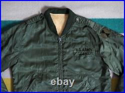 VTG 50s US Army USAF Korean War MA-1 Zip OG Flight Shearling Green Jacket Mens M