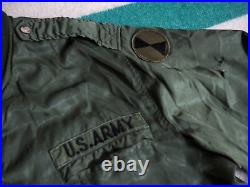 VTG 50s US Army USAF Korean War MA-1 Zip OG Flight Shearling Green Jacket Mens M