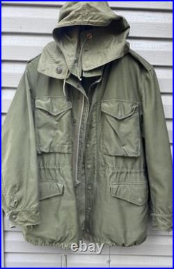 VTG 50s US Military M-1951 M51 Field Jacket OG-107 SZ Regular Small Dated 1943