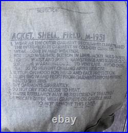 VTG 50s US Military M-1951 M51 Field Jacket OG-107 SZ Regular Small Dated 1943