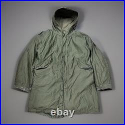 VTG Army Collector's Jacket Green Fishtail Parka M-1950 Korean World War 2
