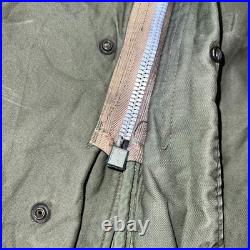 VTG Army Collector's Jacket Green Fishtail Parka M-1950 Korean World War 2