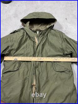 VTG Army Collector's Jacket Green Fishtail Parka M-1950 Korean World War 2