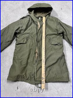 VTG Army Collector's Jacket Green Fishtail Parka M-1950 Korean World War 2