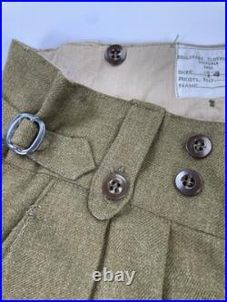 VTG Eaglehawk Pants Mens Green Australian Military Wool Trouser Korean War 50's
