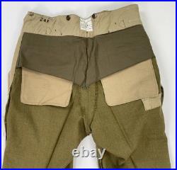 VTG Eaglehawk Pants Mens Green Australian Military Wool Trouser Korean War 50's