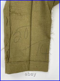 VTG Eaglehawk Pants Mens Green Australian Military Wool Trouser Korean War 50's