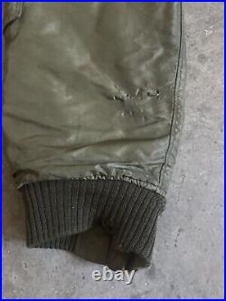 VTG Korean War Military TYPE D-1 Flying Trousers With Liner And Suspenders sz L