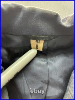 VTG Korean War US Air Force Coat Pants Hat W Cover Tie 41R Blue Serge Dress 1949