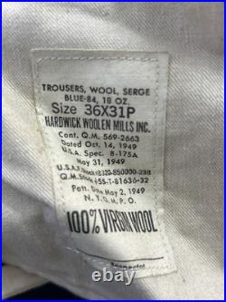 VTG Korean War US Air Force Coat Pants Hat W Cover Tie 41R Blue Serge Dress 1949