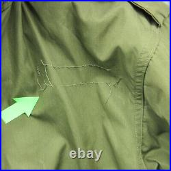 VTG M-1951 Jacket Mens Small Green Parka Fish Tail Mohair Liner Fur Hood US Army