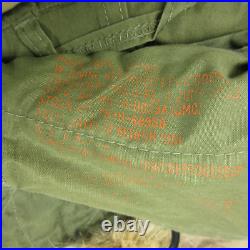 VTG M-1951 Jacket Mens Small Green Parka Fish Tail Mohair Liner Fur Hood US Army