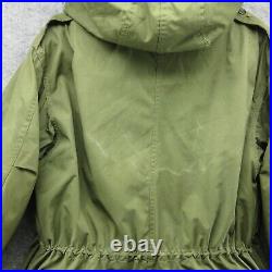 VTG M-1951 Jacket Mens Small Green Parka Fish Tail Mohair Liner Fur Hood US Army