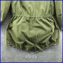 VTG M-1951 Jacket Mens Small Green Parka Fish Tail Mohair Liner Fur Hood US Army