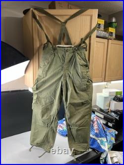 VTG M-1951 US Army Military 50s OG Field Trousers M51 Cargo Pants SMALL-REGULAR