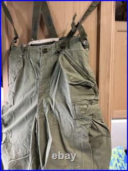 VTG M-1951 US Army Military 50s OG Field Trousers M51 Cargo Pants SMALL-REGULAR
