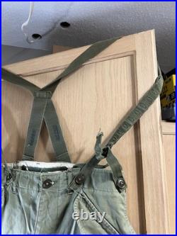 VTG M-1951 US Army Military 50s OG Field Trousers M51 Cargo Pants SMALL-REGULAR
