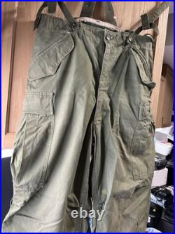 VTG M-1951 US Army Military 50s OG Field Trousers M51 Cargo Pants SMALL-REGULAR