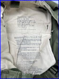 VTG M-1951 US Army Military 50s OG Field Trousers M51 Cargo Pants SMALL-REGULAR