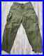 VTG M-1951 US Army Military 50s OG Field Trousers M51 Cargo Pants Size Med Long