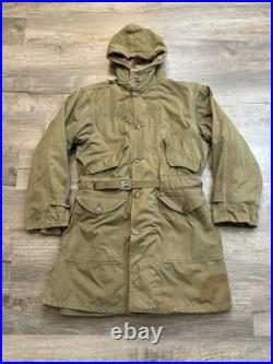 VTG M1947 US Military Parka Med With Liner Korean War Salty Army USMC