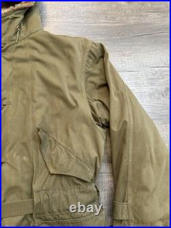 VTG M1947 US Military Parka Med With Liner Korean War Salty Army USMC