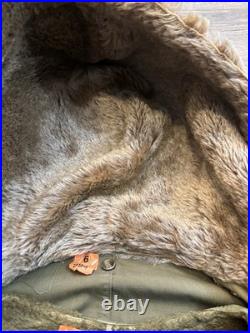 VTG M1947 US Military Parka Med With Liner Korean War Salty Army USMC