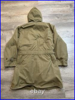 VTG M1947 US Military Parka Med With Liner Korean War Salty Army USMC