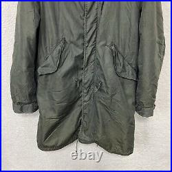 VTG M51 Military Fishtail Parka with Liner XS Green Cotton Nylon Oxford