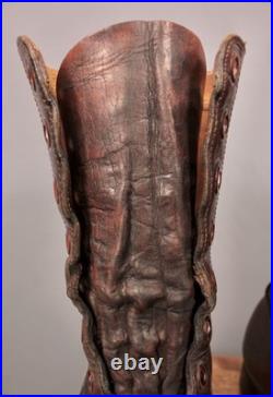 VTG Men's 1950s Brown Cap Toe US Army Combat Boots 7.5 R Korean War 50s